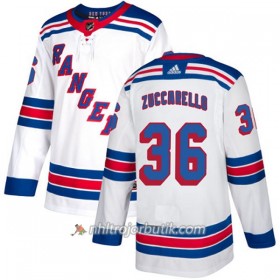 Dame Ishockey New York Rangers Tröja Mats Zuccarello 36 Adidas 2017-2018 Vit Authentic